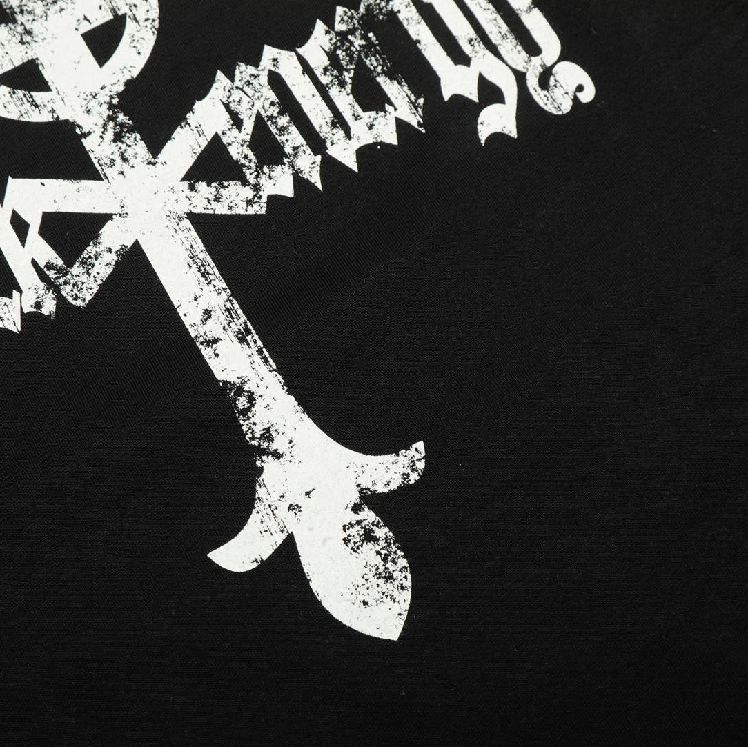 Gravecross Striped Raglan T-shirt