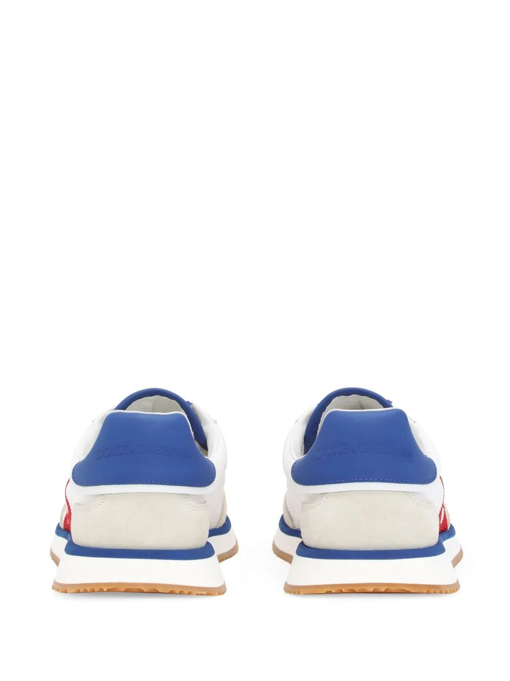Dolce & Gabbana Men Suede And Mesh Dg Cushion Sneakers