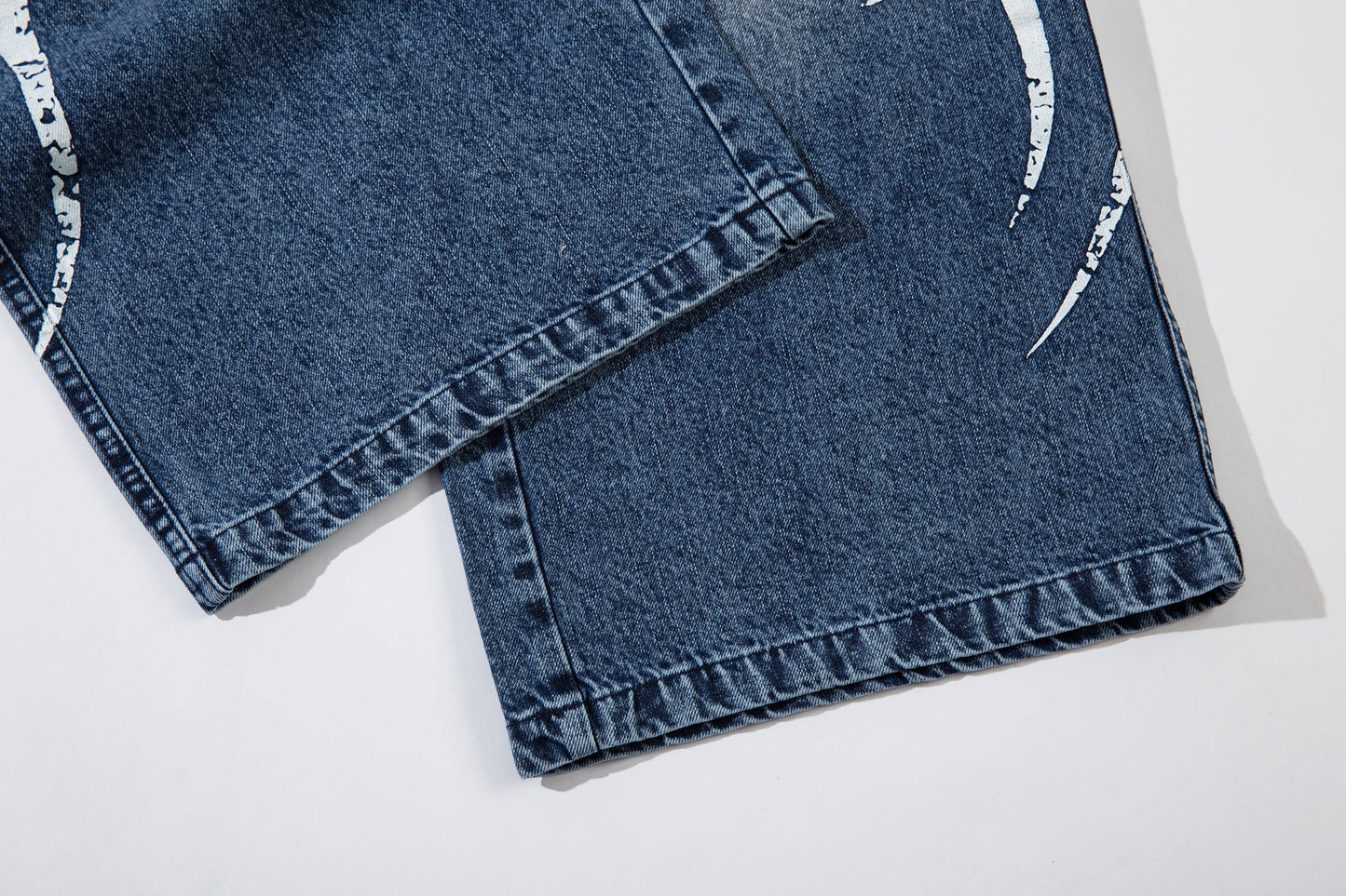 Tribal Print Washed | Baggy Jeans