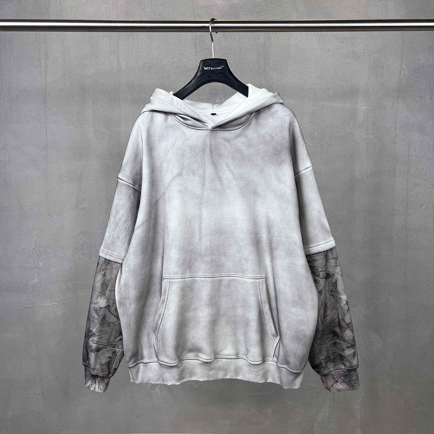 Frosted Camo Sleeve | Oversized Hoodie