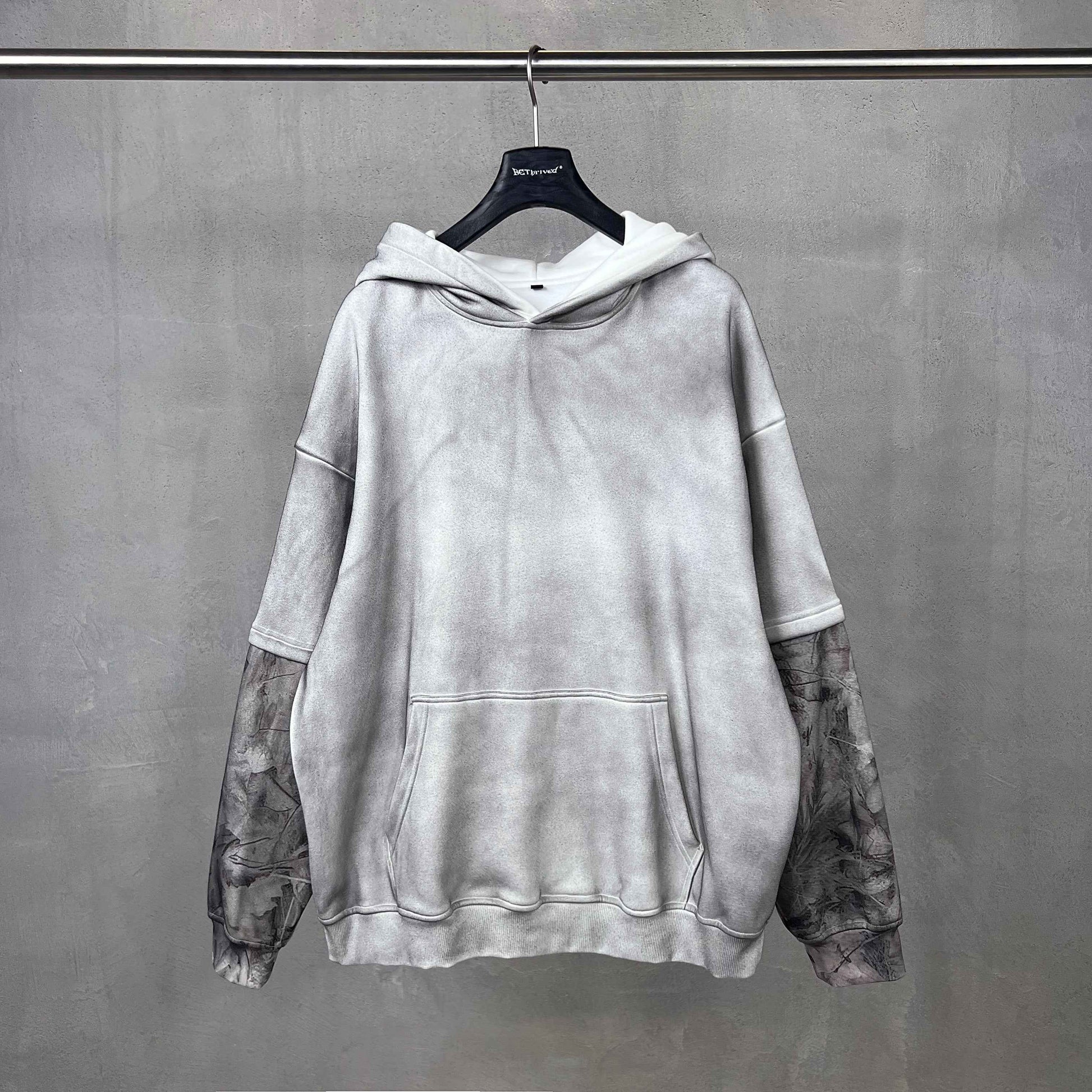 Frosted Camo Sleeve | Oversized Hoodie