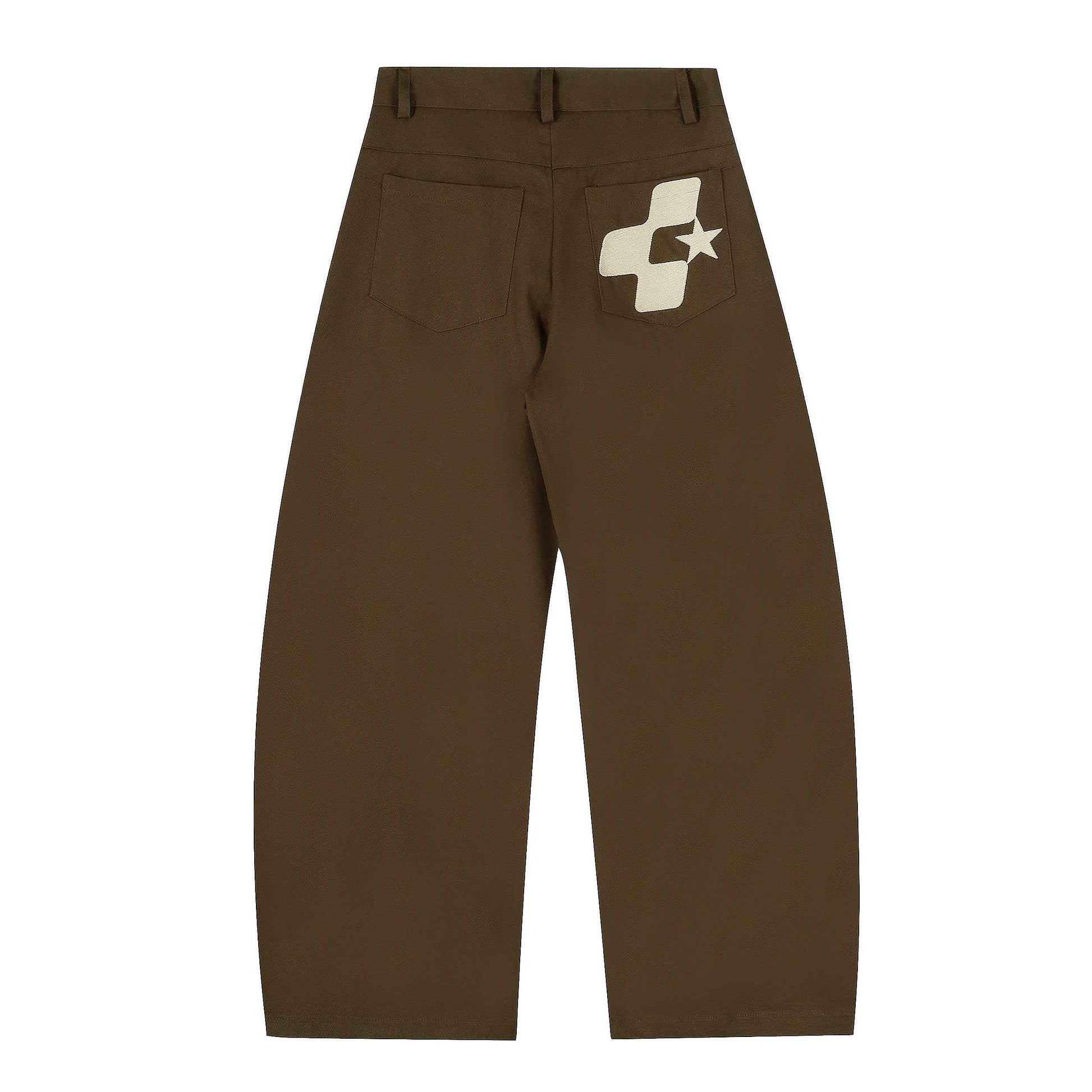 Scarf Plus | Textured Wide-Bottomed Joggers