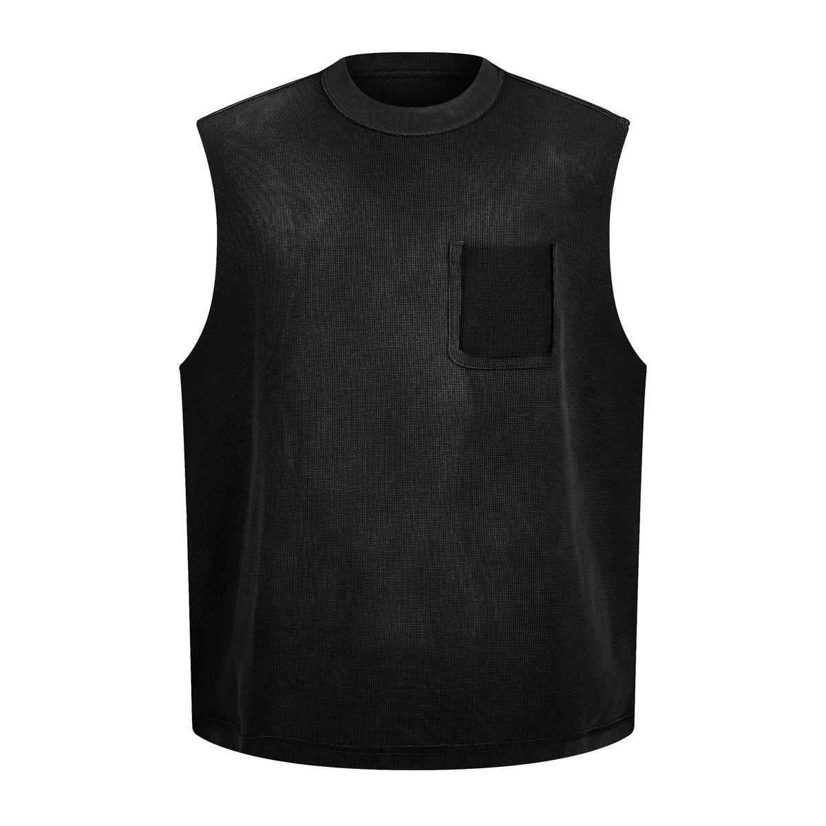 Midnight Utility | Sleeveless Pocket Knit Top