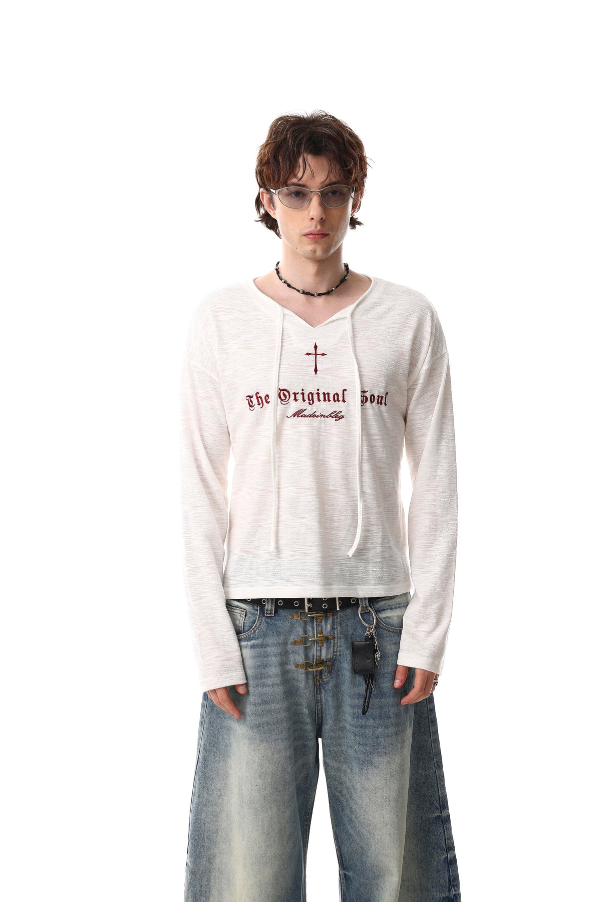 Original Soul Lace Neck T-shirt