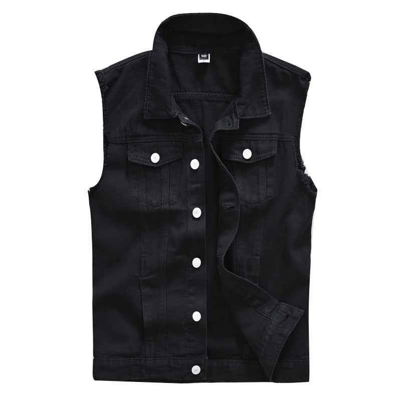 Biker Denim Vest