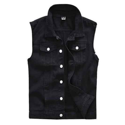 Biker Denim Vest