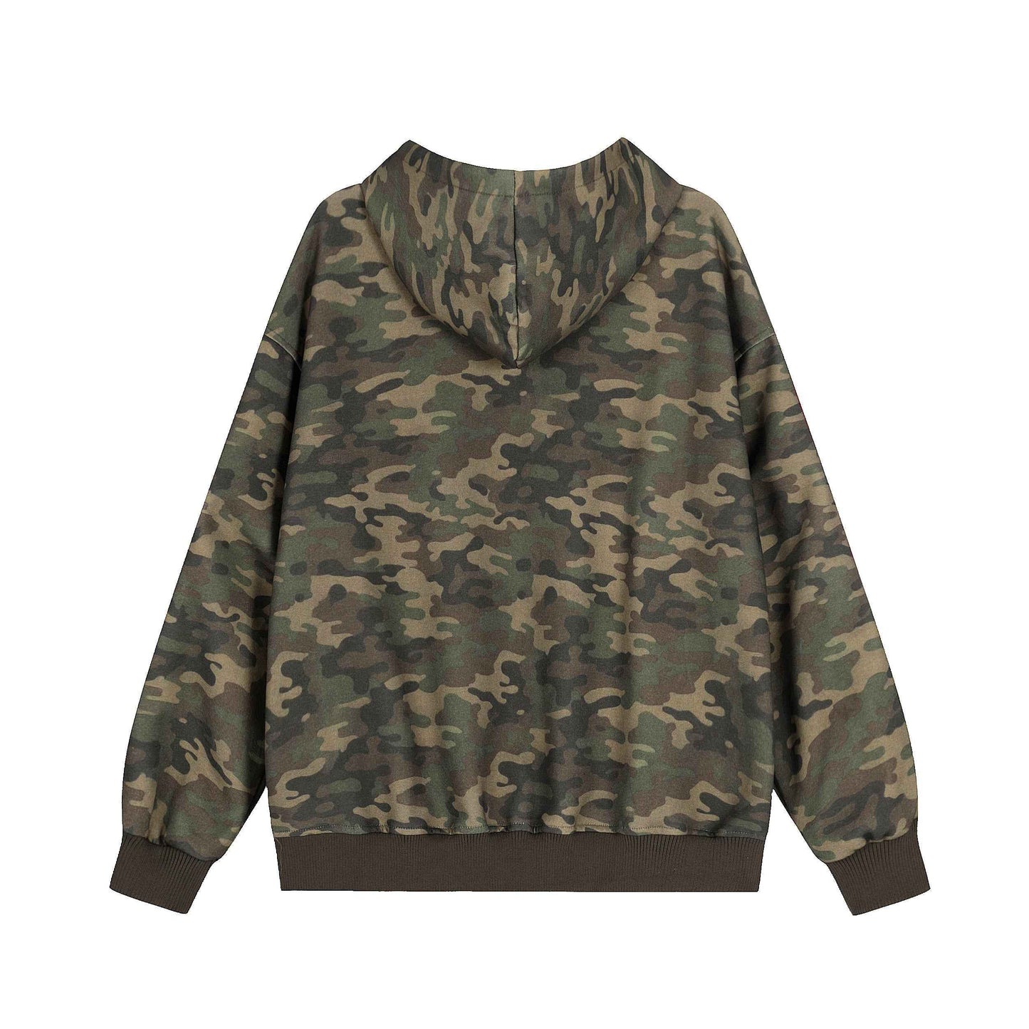 Camo Varsity Patch | Zip Up Hoodie