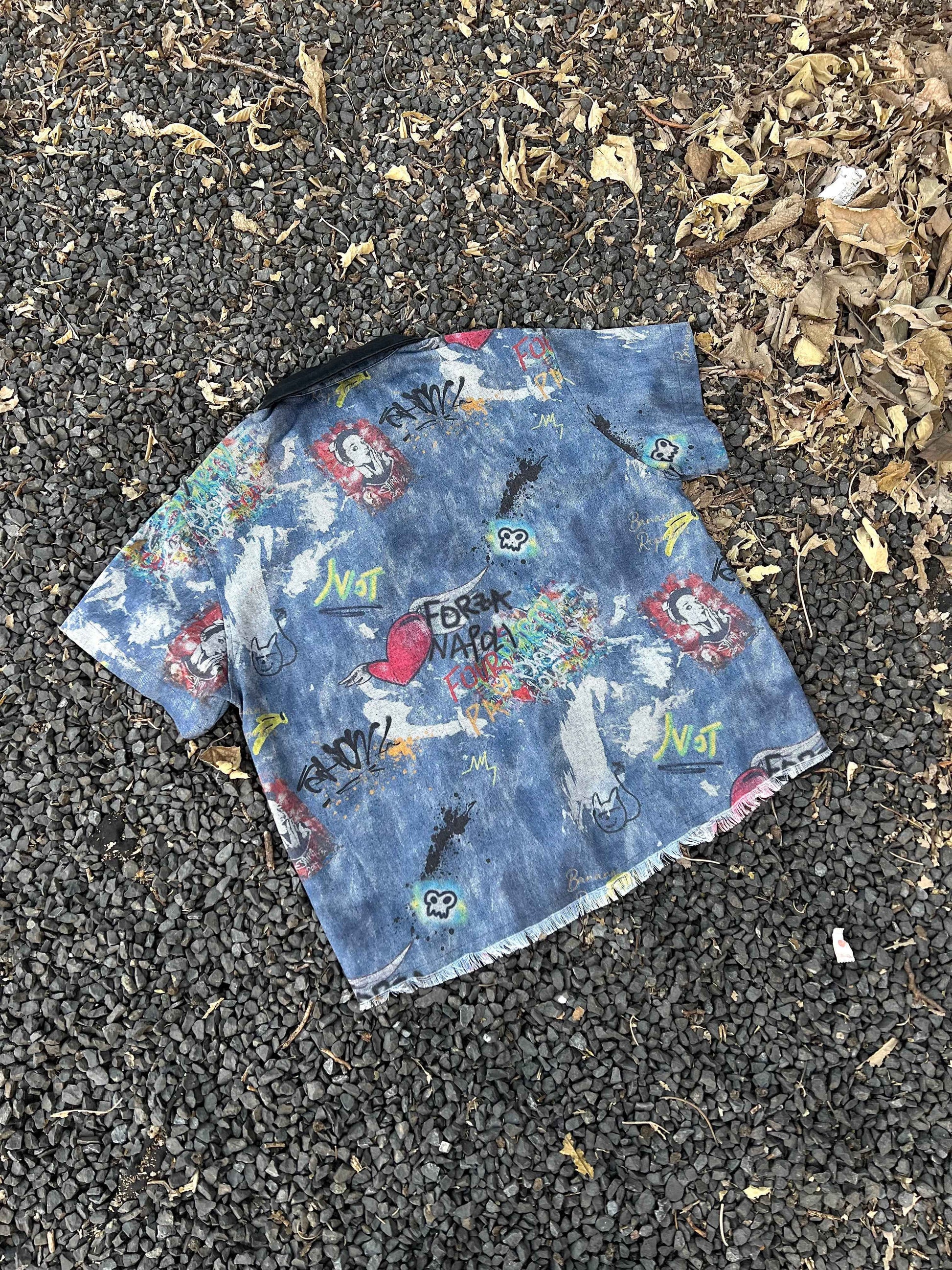 Vintage Graffiti | Denim Shirt