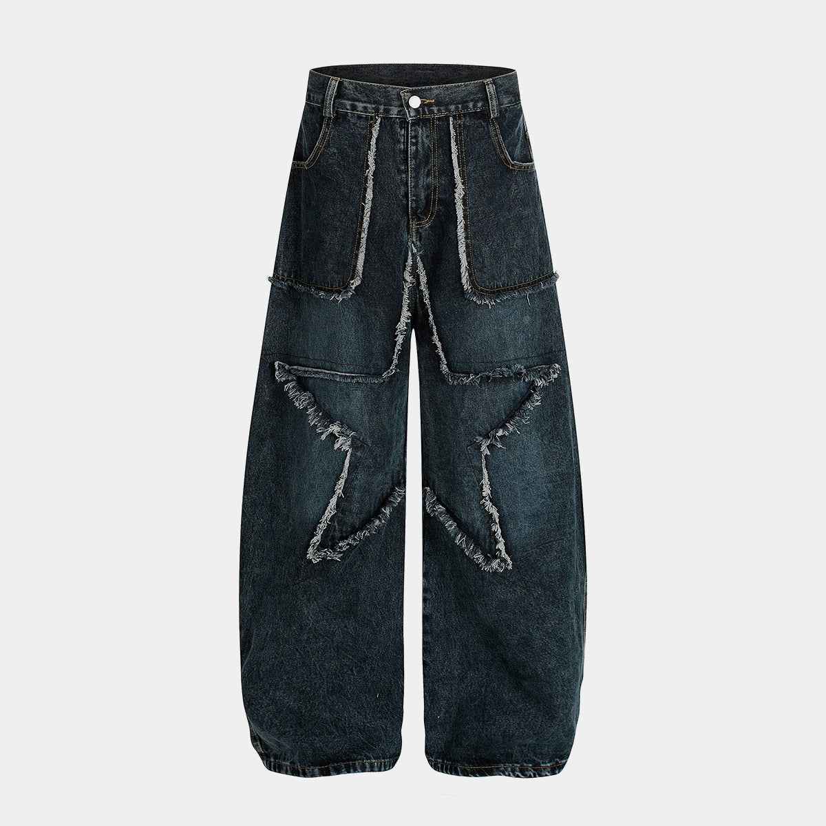 Star Patch Destroyed | Baggy Jeans