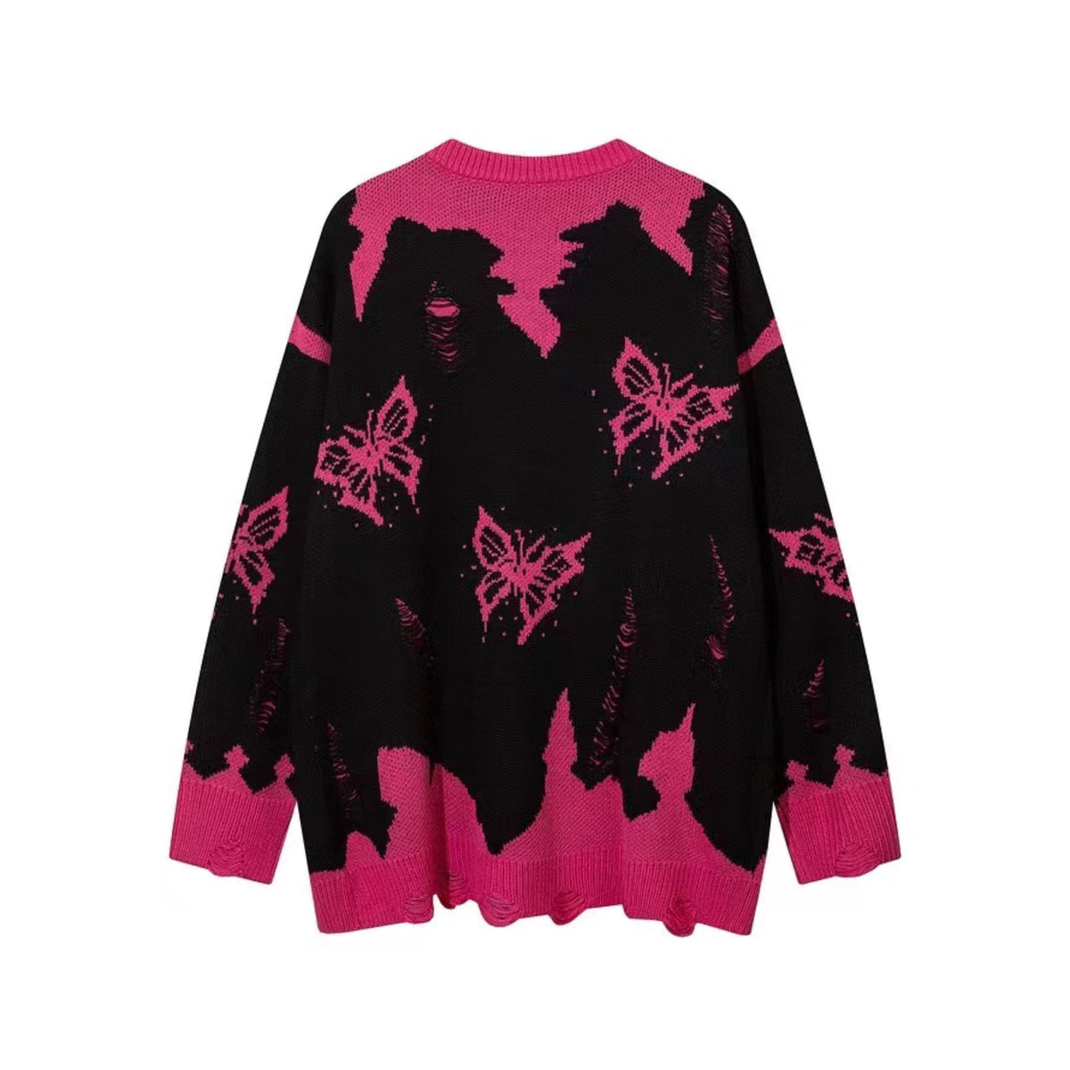 Butterfly Rip Knitted Sweater