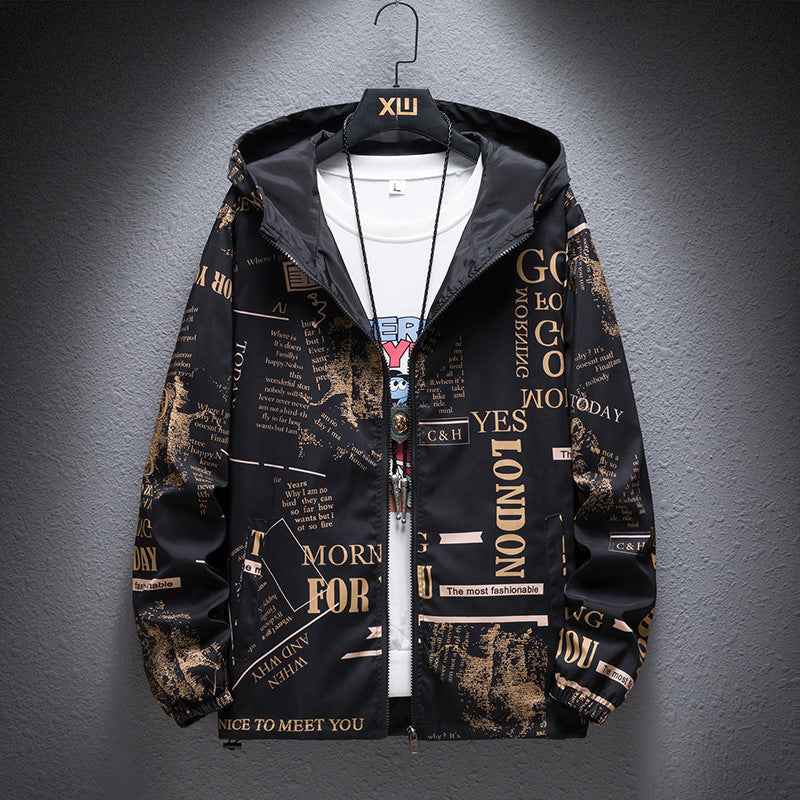 Reversible Article Windbreaker Jacket