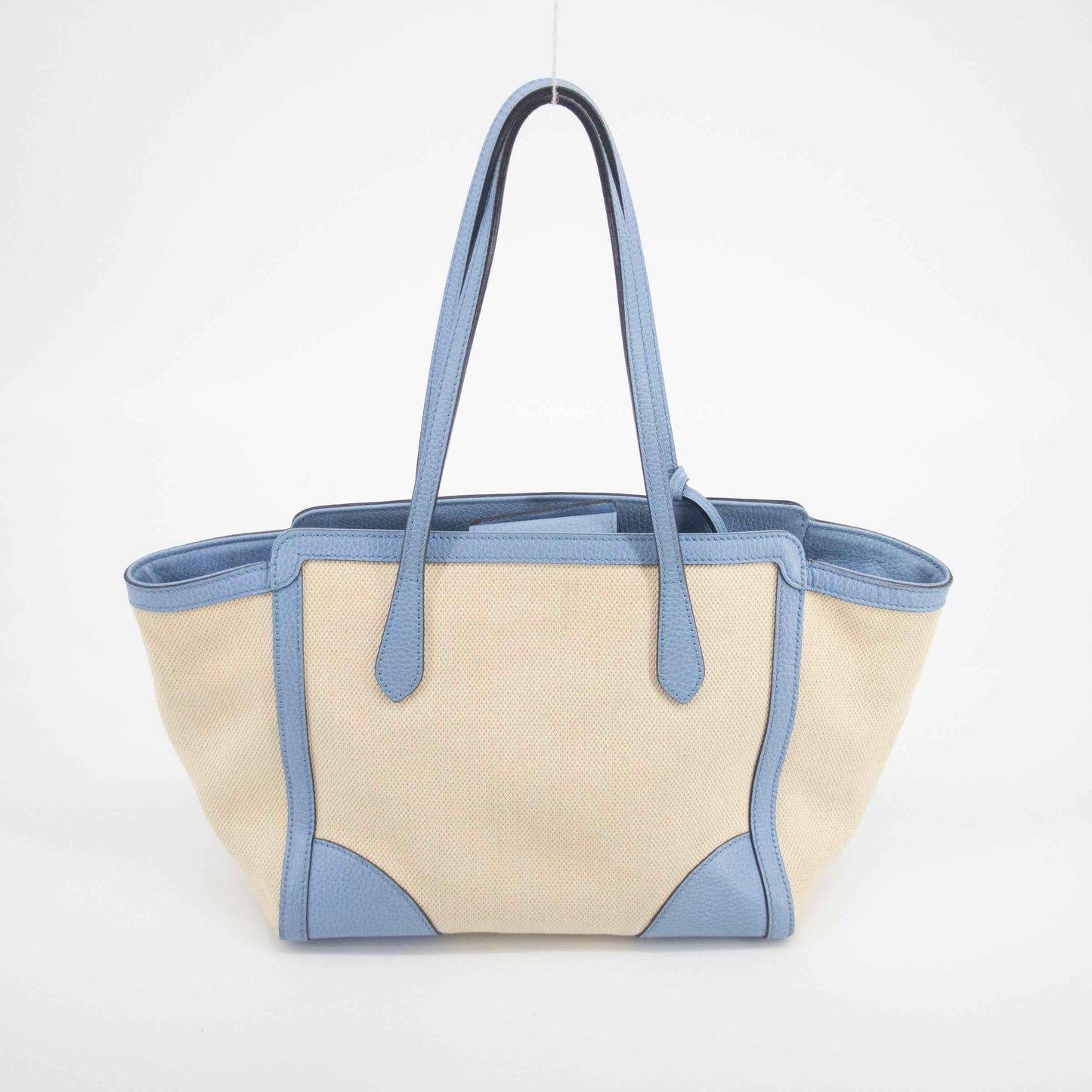 Gucci Beige x Brown Canvas Swing Tote - #1837