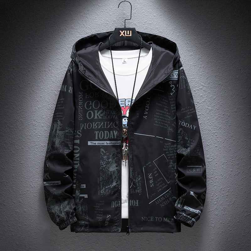 Reversible Article Windbreaker Jacket