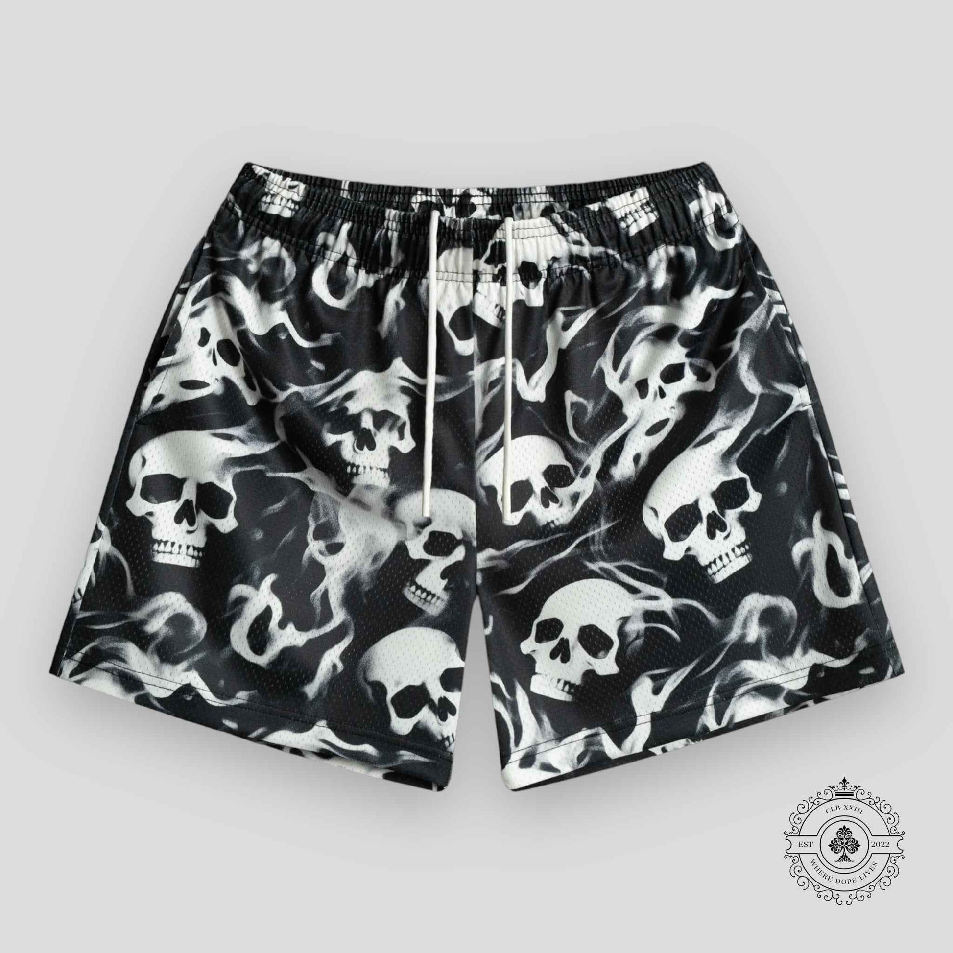 Bravest Studios Skully Shorts in Black