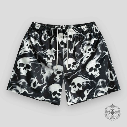 Bravest Studios Skully Shorts in Black