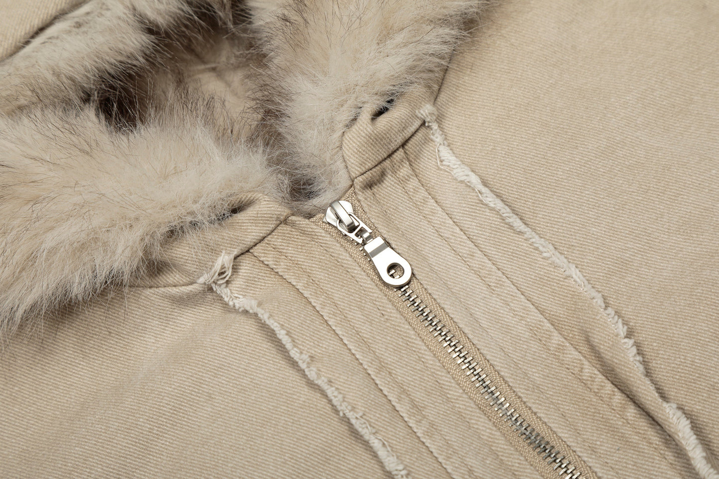 Vintage Distressed | Fur Winter Jacket