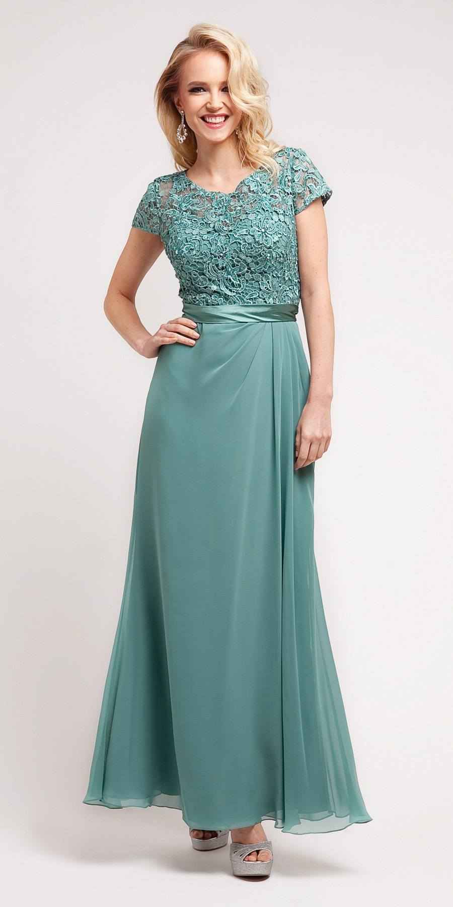 CLEARANCE - Cinderella Divine 1922 Long Dress Short Sleeve (Size 4XL)