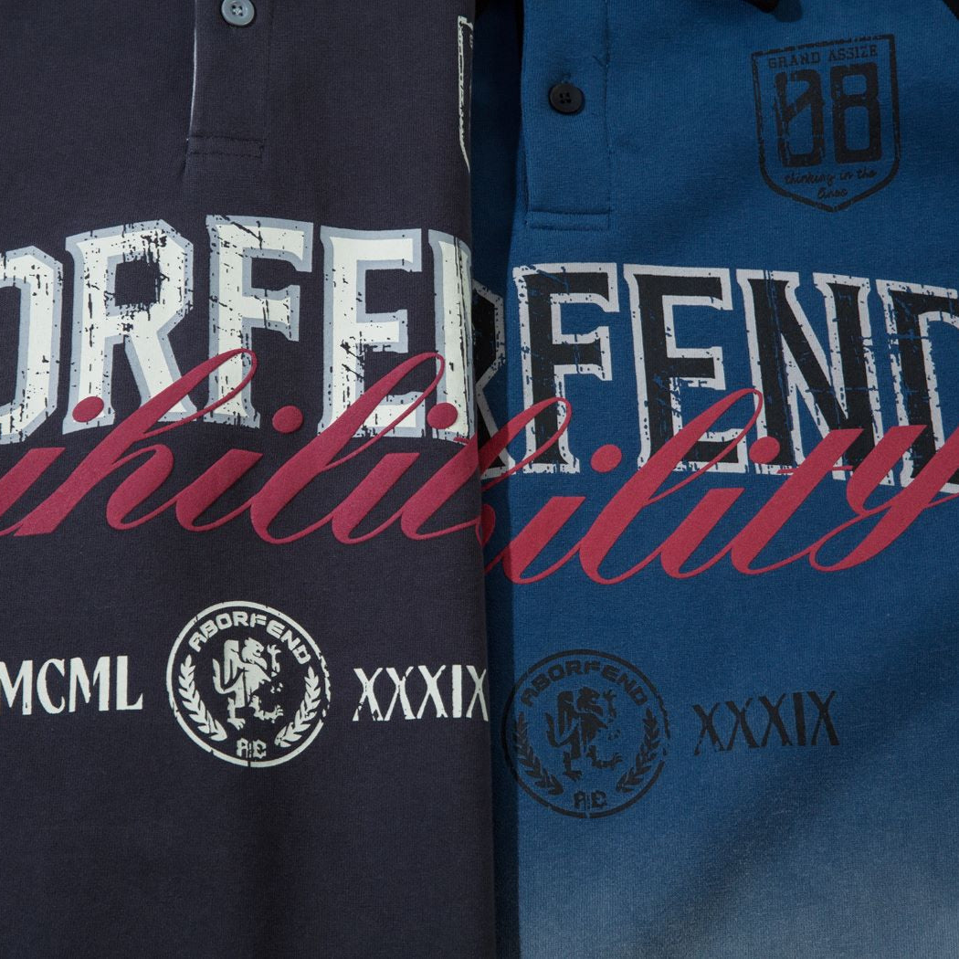Vintage Ombre Long Sleeve Polo Jersey