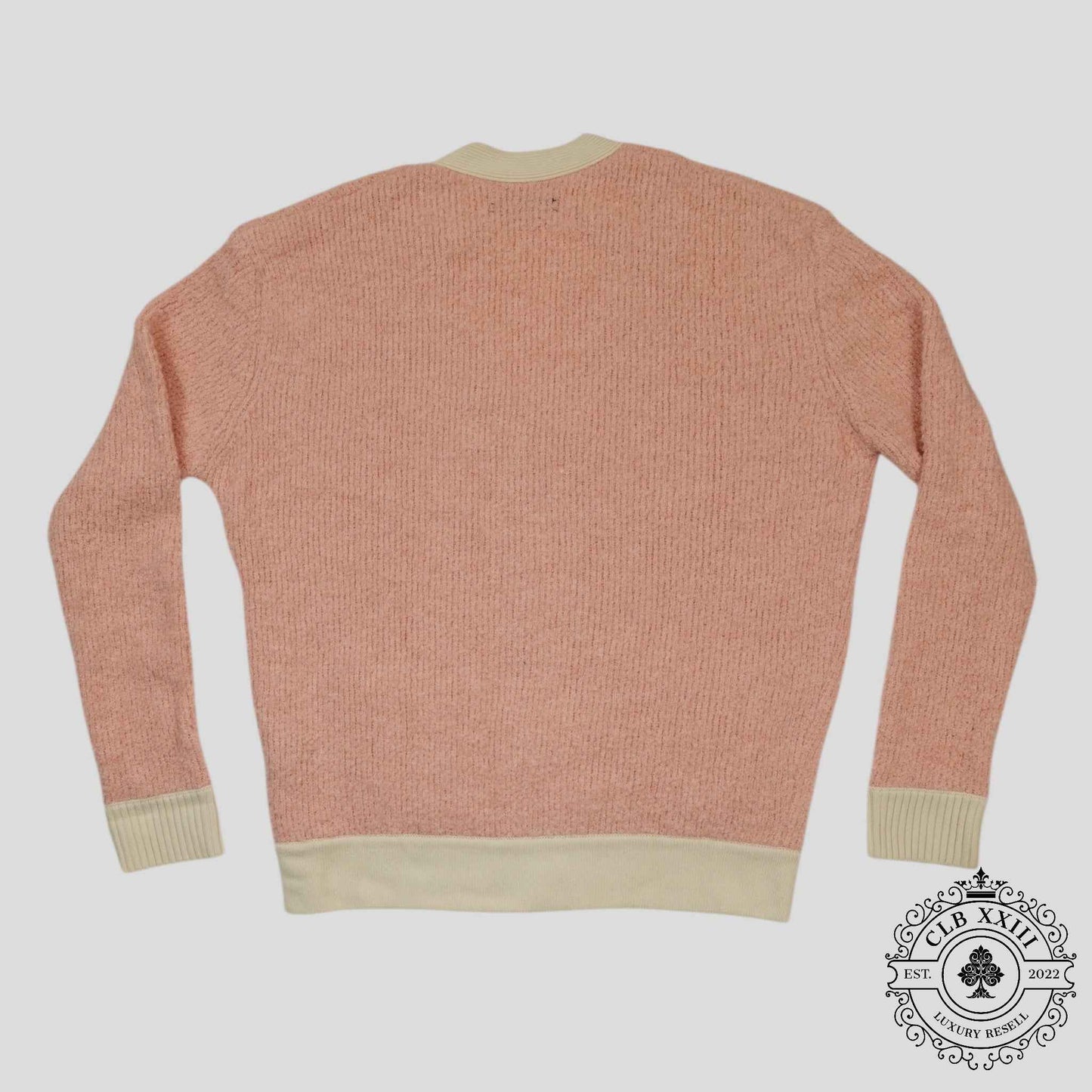 Amiri Fuzzy Wool Cardigan in Pink