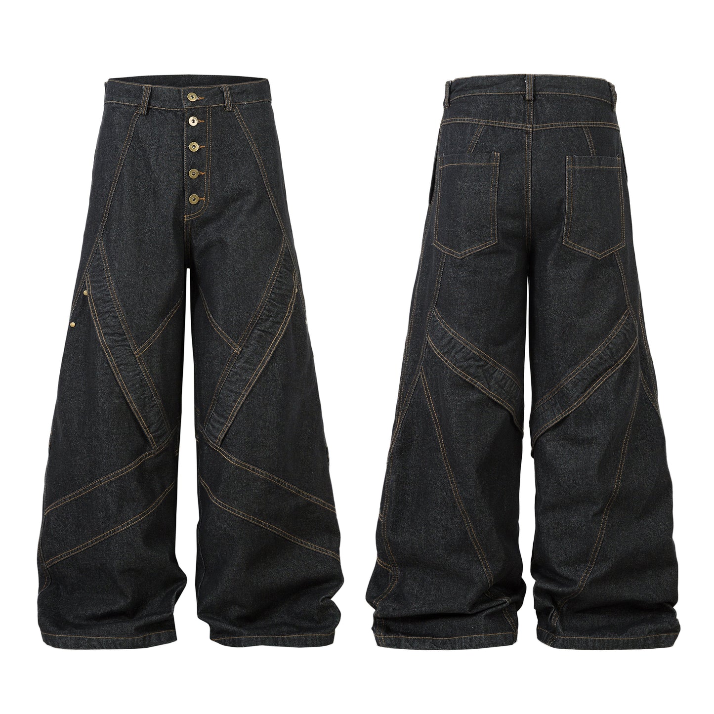 Minimal Panel Cut | Baggy Jeans