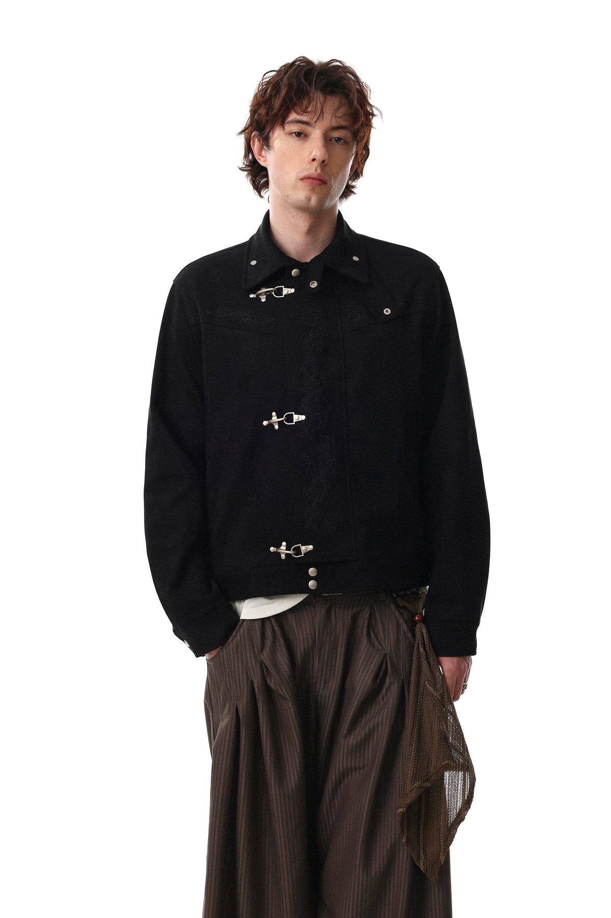 Ironveil Embroidered Toggle Jacket