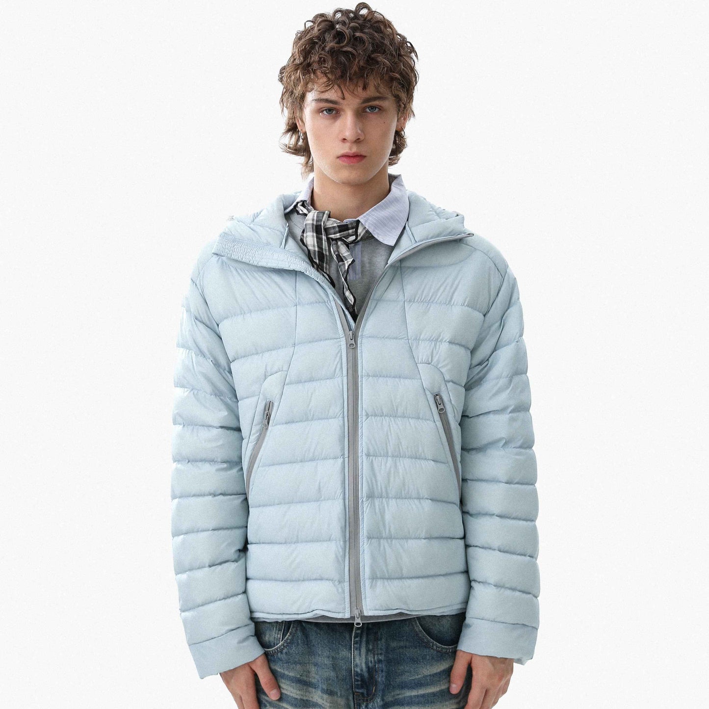 Minimal Panel-Lined | Hooded Puffer Jacket
