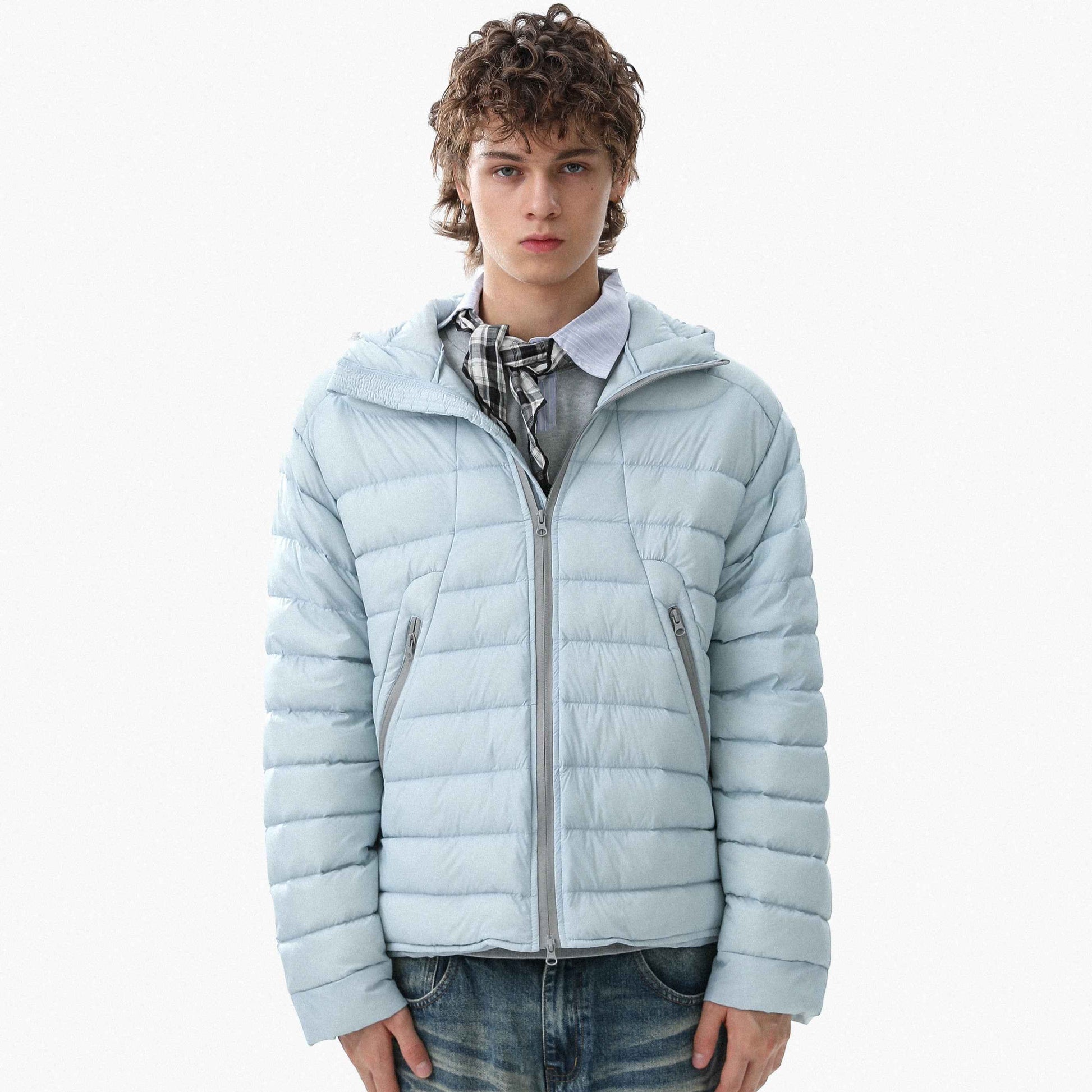 Minimal Panel-Lined | Hooded Puffer Jacket