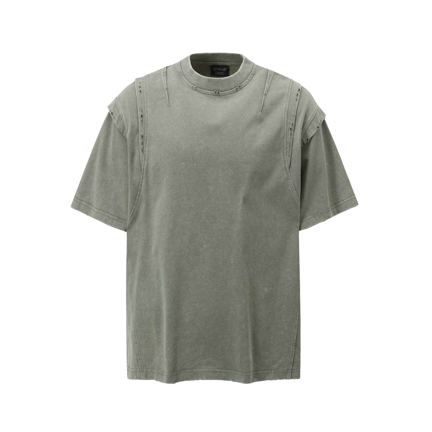 Layered Stitching | Washed T-Shirt