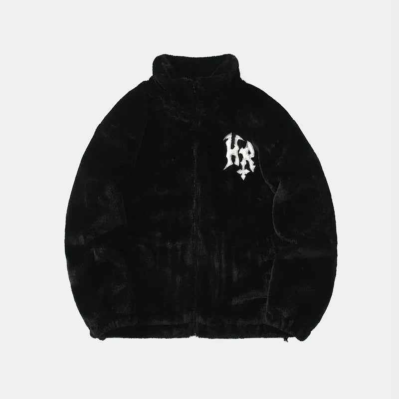 Streetwear Outerwear | Gothic Fur Jacket