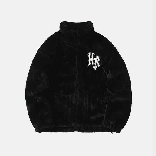Streetwear Outerwear | Gothic Fur Jacket