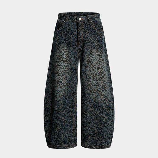 Leopard Print | Denim Street Barrel Jeans