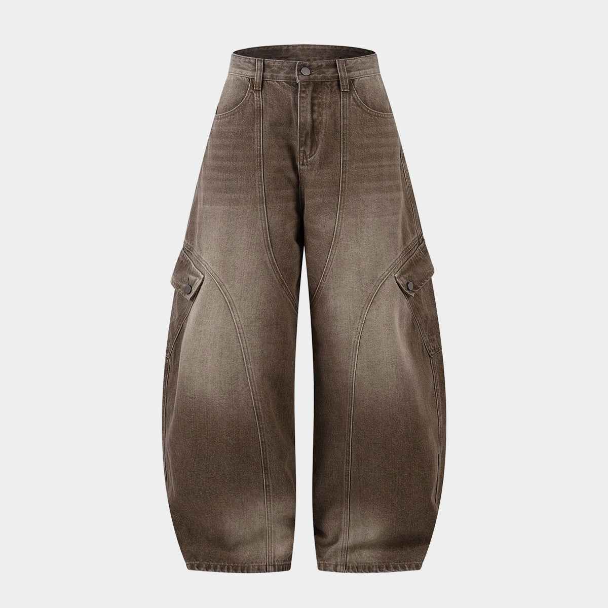 Vintage Washed Workwear | Barrel Jeans