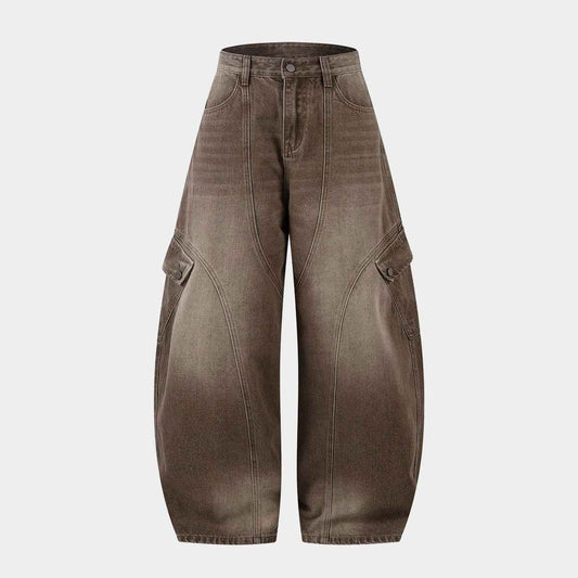 Vintage Washed Workwear | Barrel Jeans