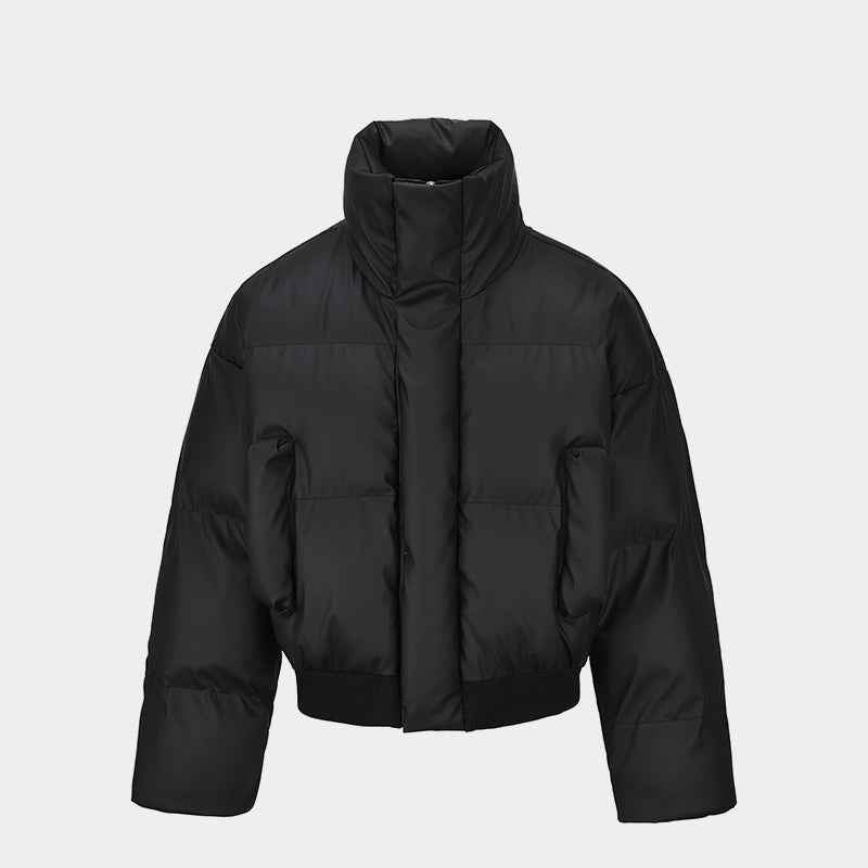 Clean Quilted|Padded Cropped Puffer