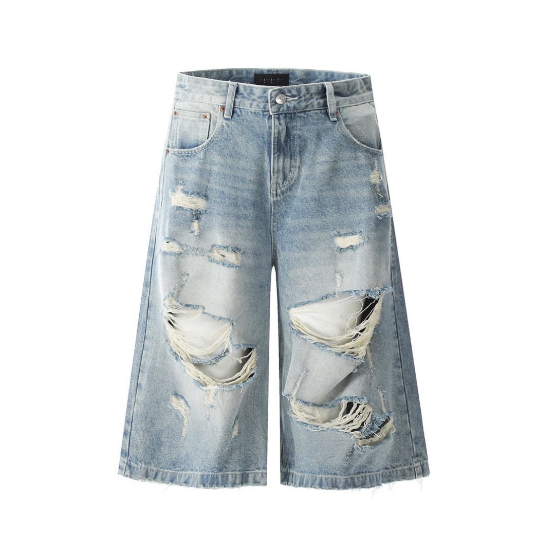 Ravage Ripped Denim Shorts