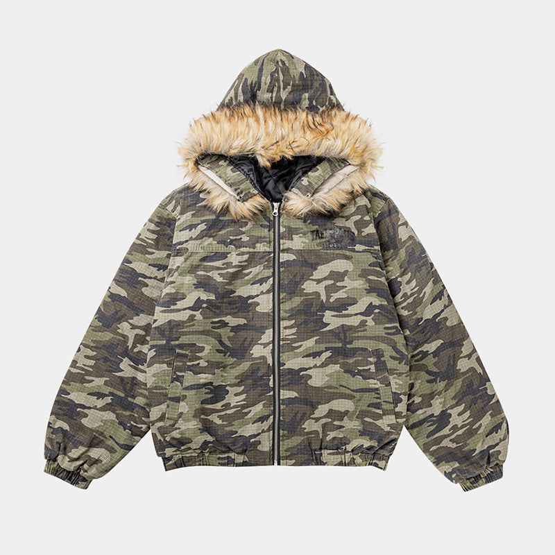 Camo Fur | Hooded Jacket