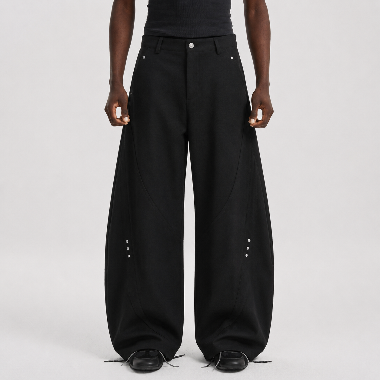 Retro Unisex Barrel Baggy Pants
