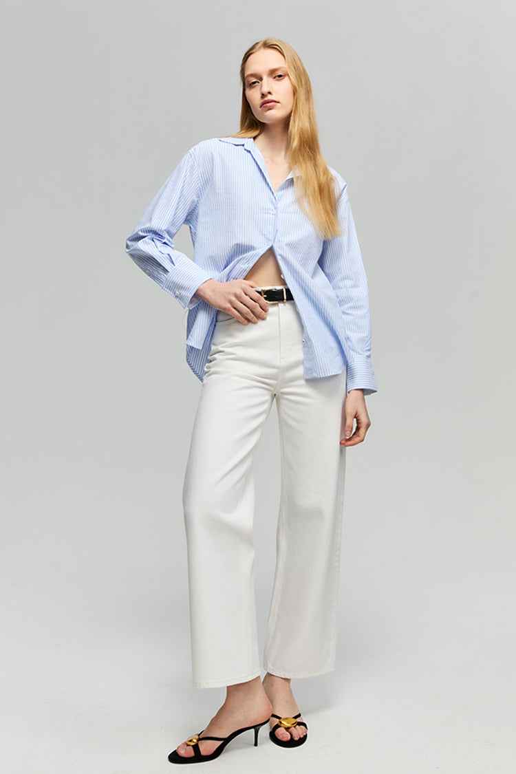 The Cityer Crop Wide Jeans HJ009