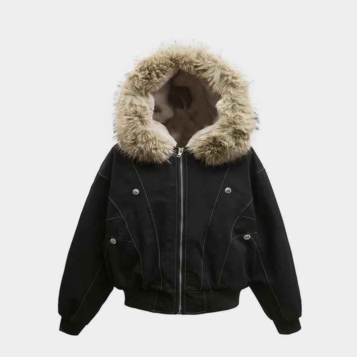 Faux Fur Lined | Hooded Puffer Jacket