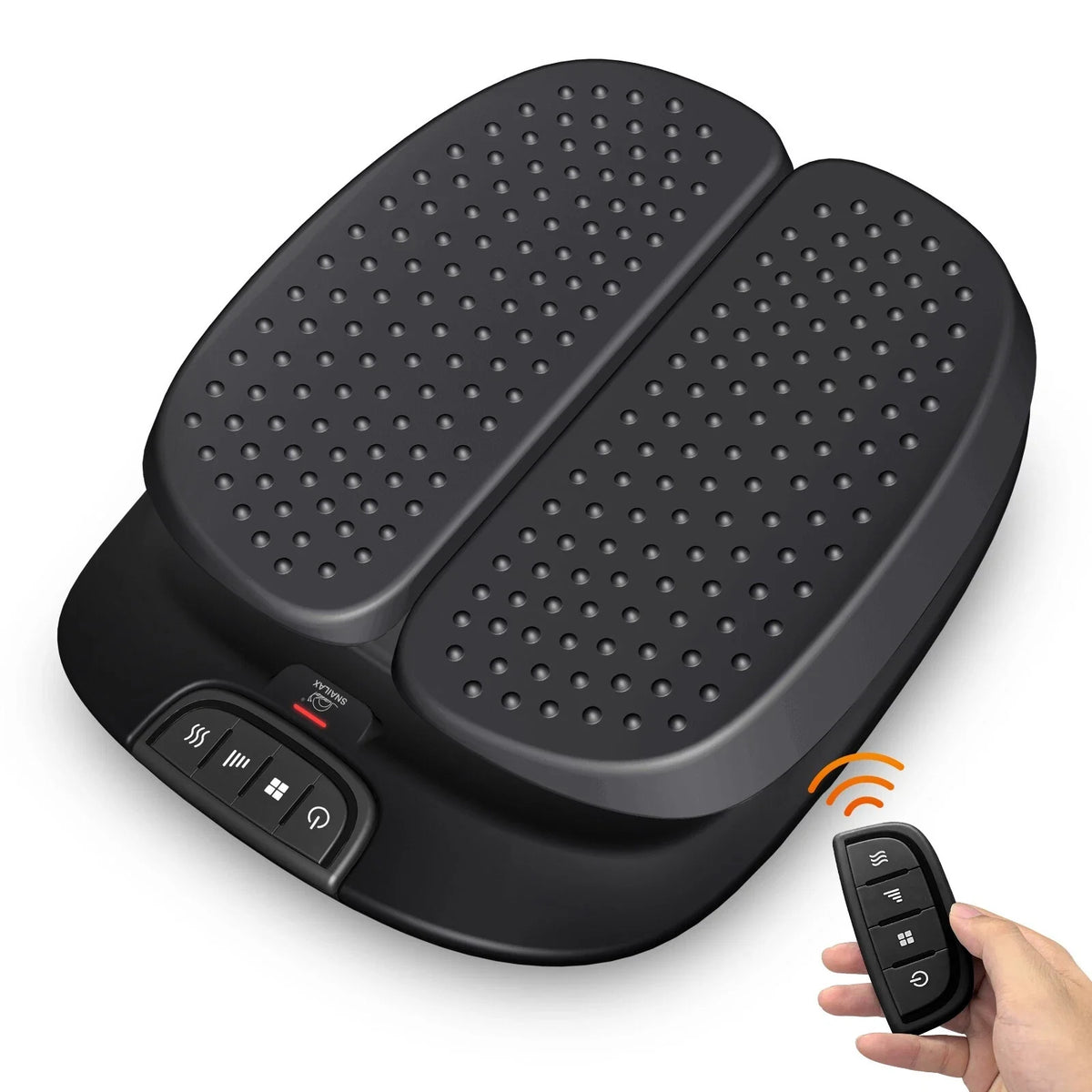 Foot Massager Machine with Heat for Blood Circulation Plantar Fasciitis, Black