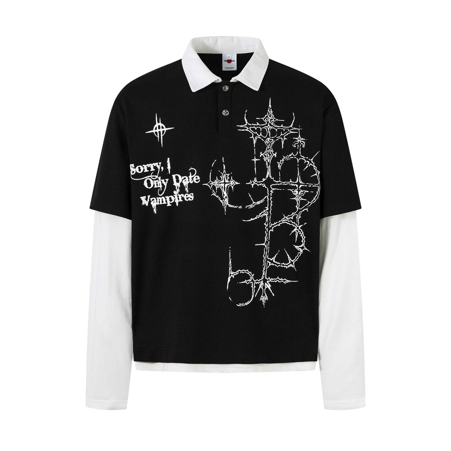 Gothic Vampire | Waffle Long Sleeve T-Shirt