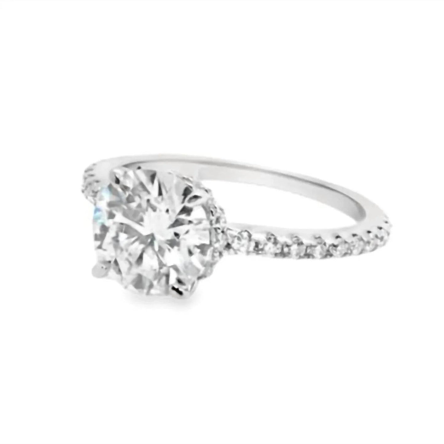 Women's 2.0ct 8.0mm Moissanite Engagement Ring