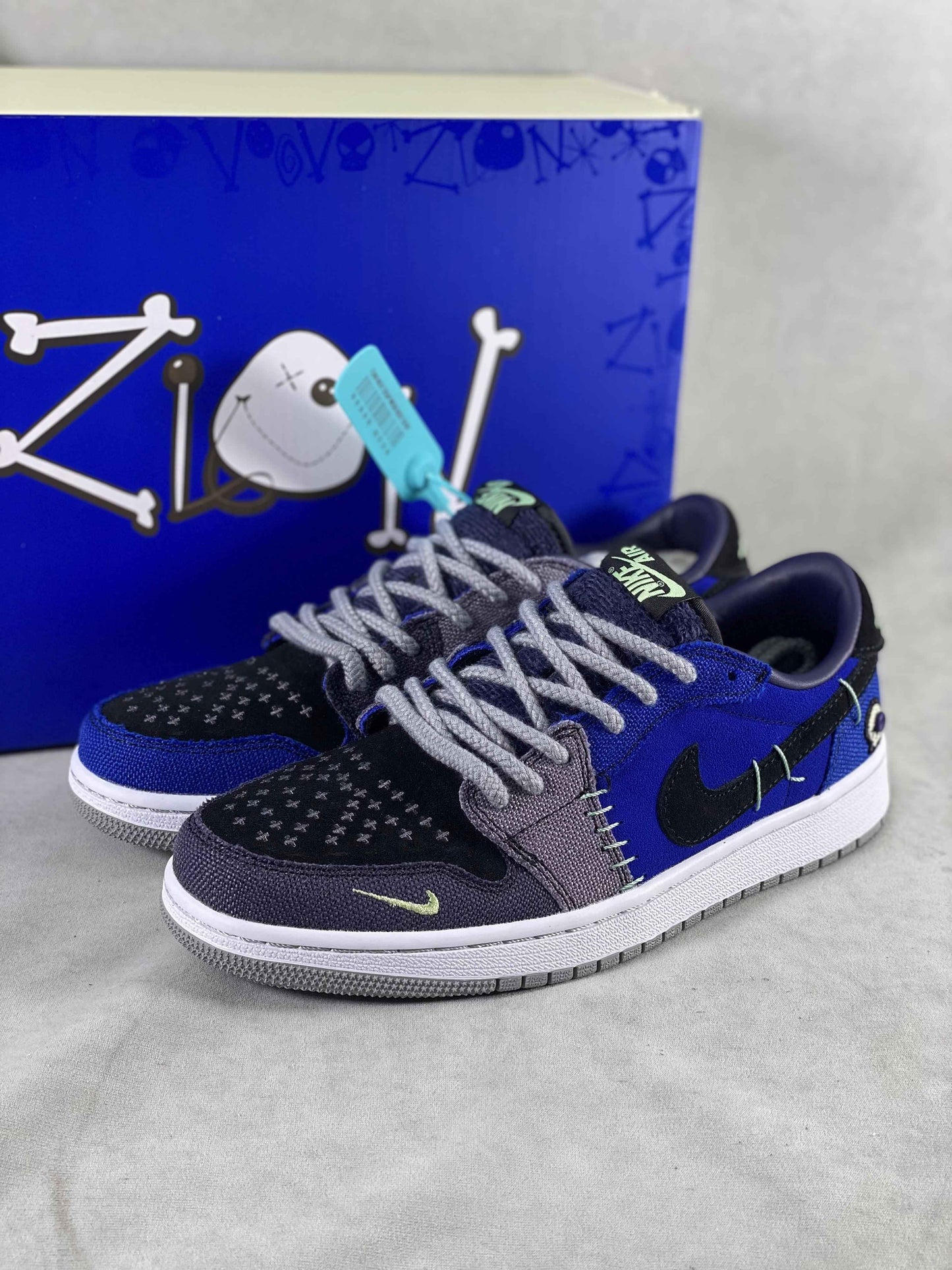 Custom Air Jordan 1 Voodoo Alternate Low OG ZION Sneakers SneakerNational