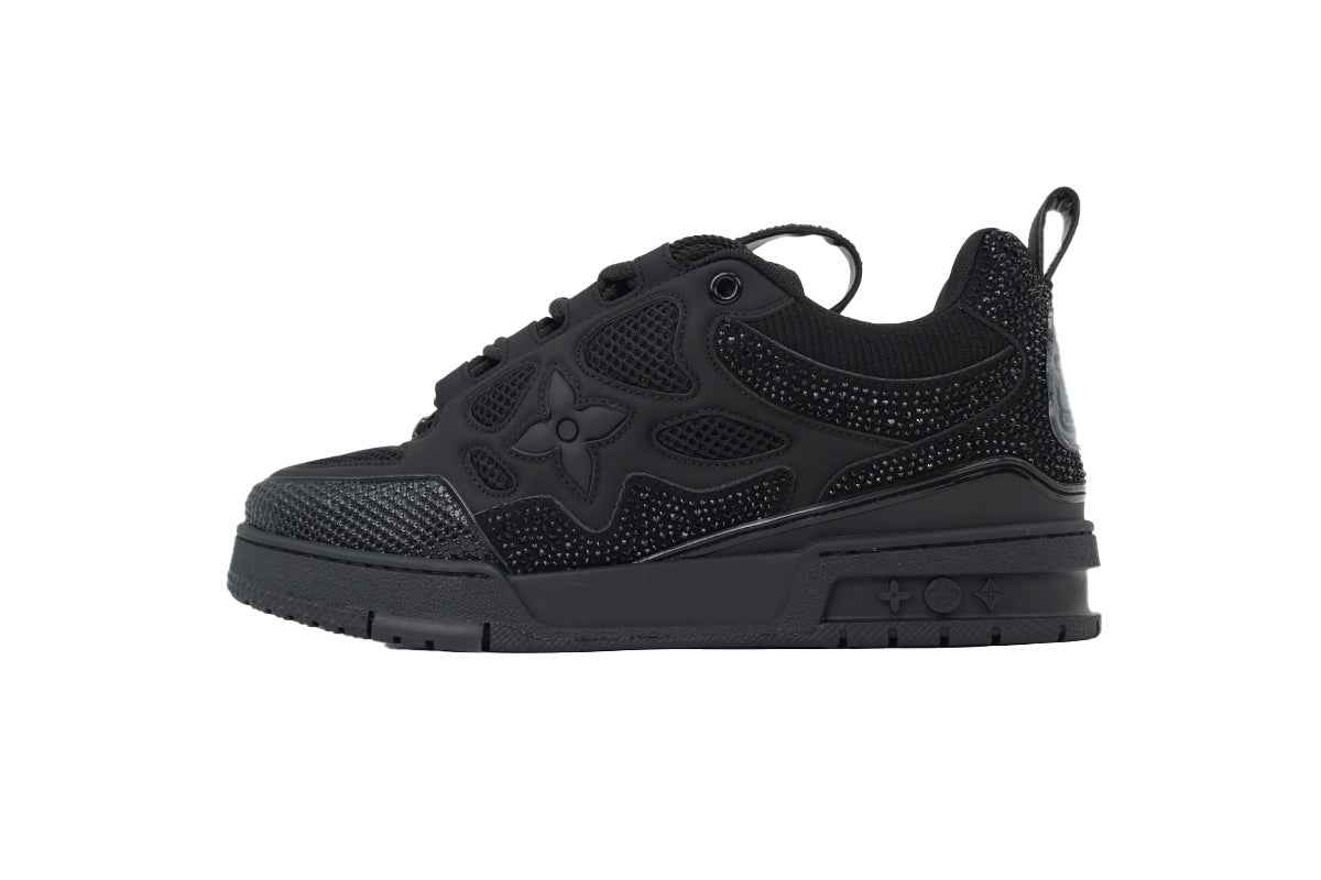 Monogram All Black Diamond Surface Monogram Sneaker