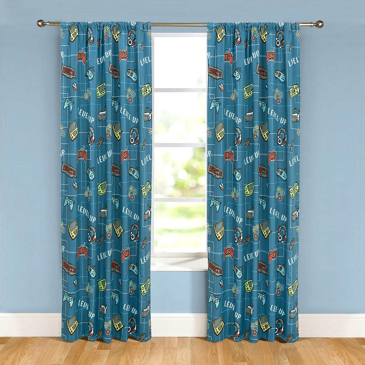 2-Piece Set: Kidz Mix Level Up Glow-in-the-Dark Window Panel Pair