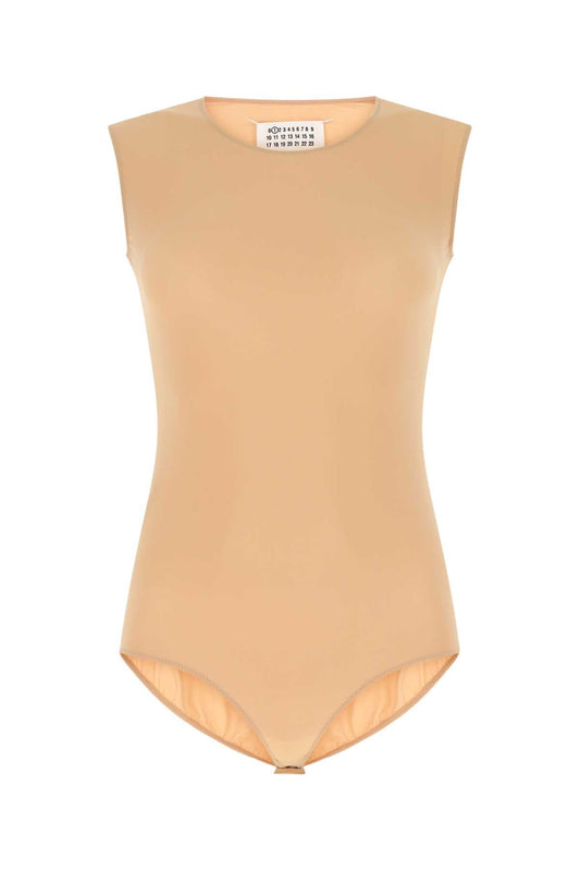 Maison Margiela Women Skin Pink Stretch Nylon Body