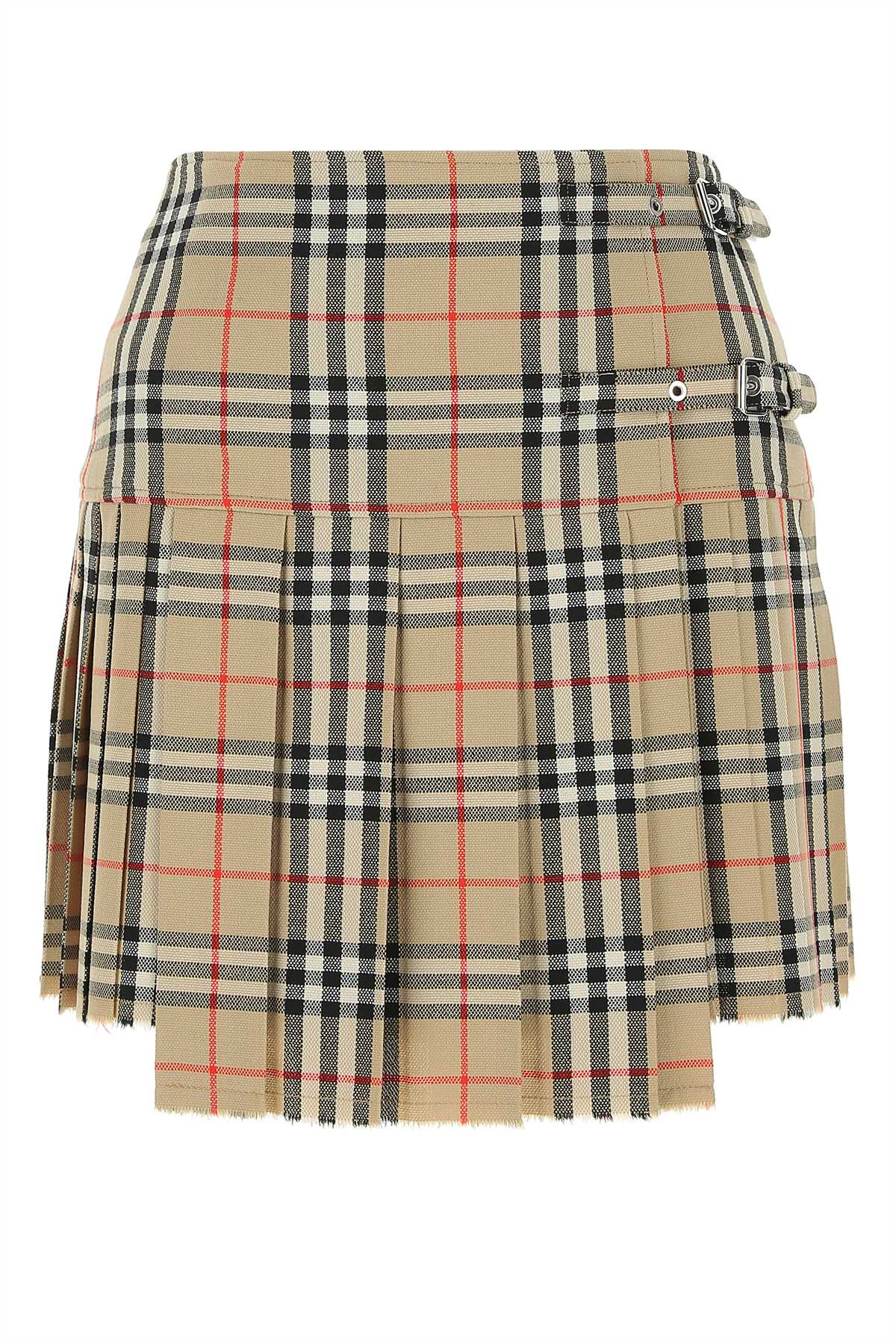 Burberry Women Embroidered Wool Mini Skirt - JUSTLUXURY
