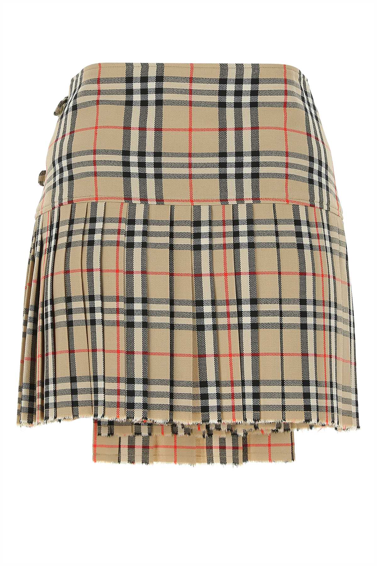 Burberry Women Embroidered Wool Mini Skirt - JUSTLUXURY