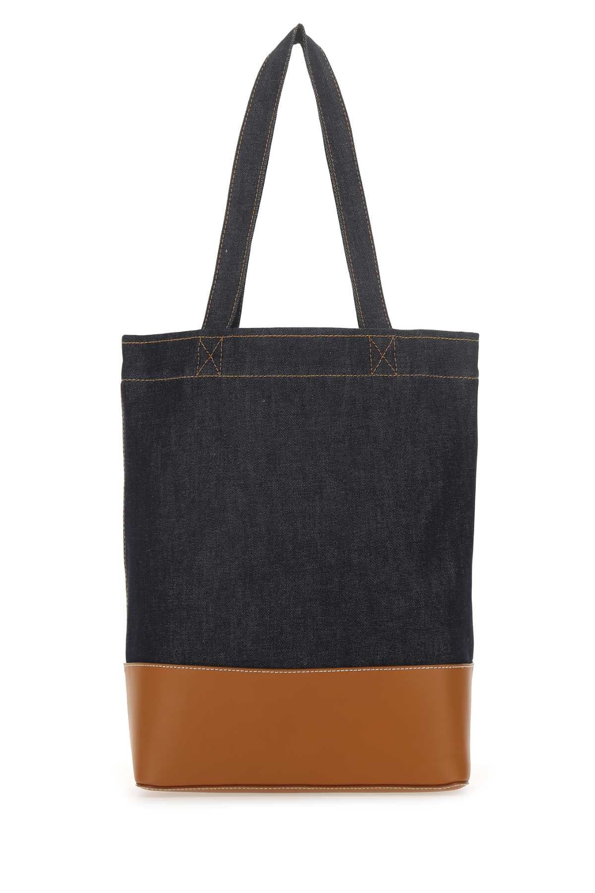 A.P.C. Men Dark Blue Denim Cohlo Handbag - JUSTLUXURY