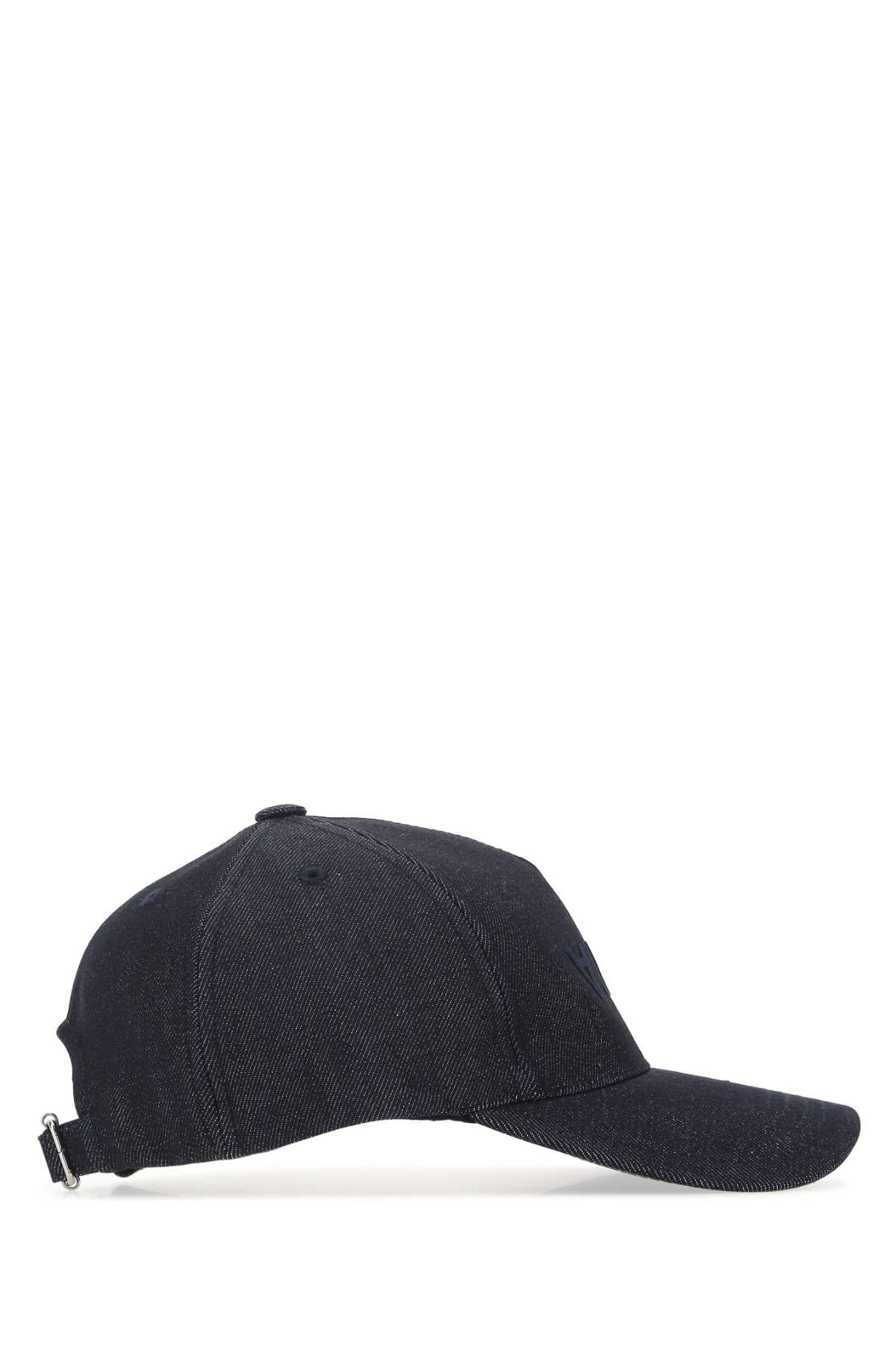 A.P.C. Men Denim Baseball Cap - JUSTLUXURY
